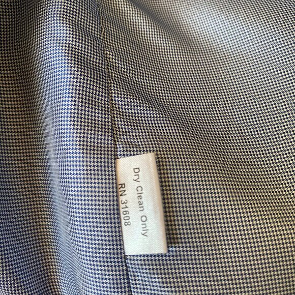 Jos. A. Bank 1905 Men 1X Navy Linen Vest Waistcoat Button Front Wedding Formal - Picture 6 of 7